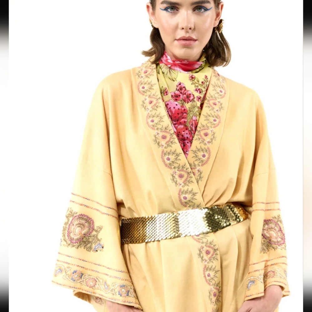 NWT Aratta JULIETTE EMBELLISHED FRENCH TERRY KIMONO JACKET